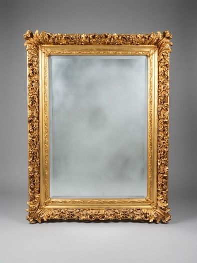 French Style Bold Ornate Statement Mirror