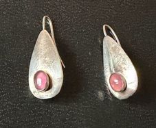 silver earrings
