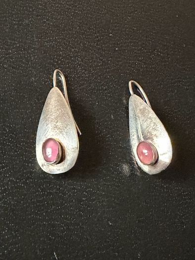 silver earrings
