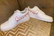 Nike Air Force 1 Ghostface Scream custom UK 9.5