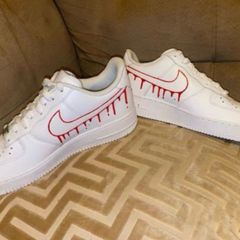 Nike Air Force 1 Ghostface Scream custom UK 9.5