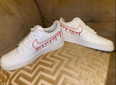 Nike Air Force 1 Ghostface Scream custom UK 9.5