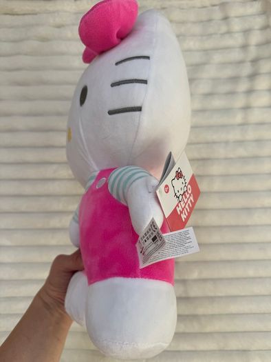 Hello Kitty Plush Pink Dress approx. 35 cm. a bit dirty Please see pictures