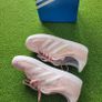 Adidas Orihinals pale pink gazelle C Girls Junior trainers Image 9