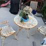 Cast Iron Garden Set - Table & 4 Chairs - Style H Image 4