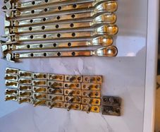 Brass window restrainer