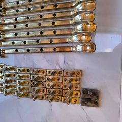 Brass window restrainer