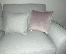 Harvey norman Fantasia grey silver 3 seater sofa
