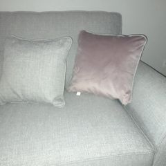 Harvey norman Fantasia grey silver 3 seater sofa