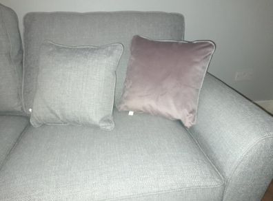 Harvey norman Fantasia grey silver 3 seater sofa