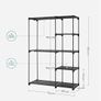 Freestanding Wardrobe, Foldable Closet, Coat Rack with Clothes Rails Image 8