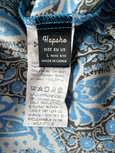 Tunic Short Sleeve Blue Size 14