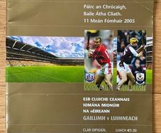 2005 Cork v Galway - GAA All-Ireland Senior Hurling Championship Final Programme