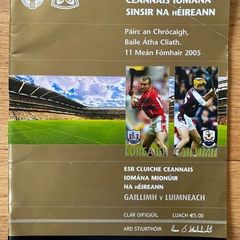 2005 Cork v Galway - GAA All-Ireland Senior Hurling Championship Final Programme