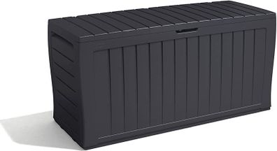 270L Outdoor Garden Storage Box Garden Furniture - Graphite Grey (FREE POSTAGE)