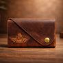 Slim Leather Card Holder Wallet Minimalist Front Pocket Wallet Leather Card Case Image 2