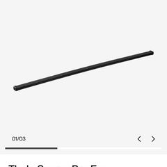 Thule 127cm square roof bars x 2 with fittings