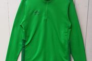 Umbro mens club essential quarter zip long sleeve sweatshirt green large size