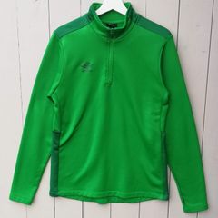 Umbro mens club essential quarter zip long sleeve sweatshirt green large size