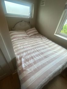 Bed frame with double mattress