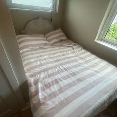 Bed frame with double mattress