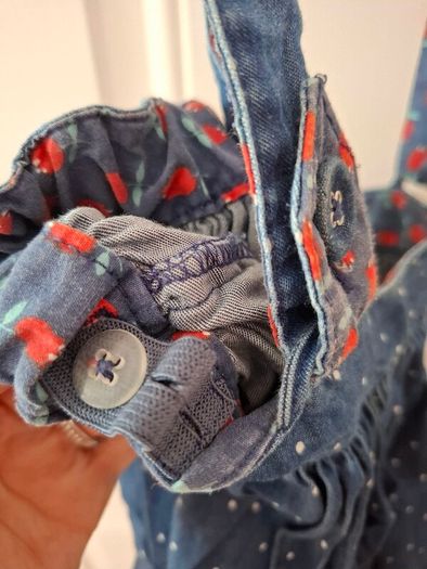 Next denim dungaree skirt