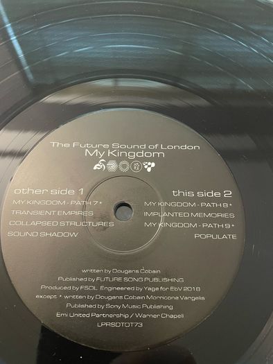 The Future Sound Of London - My Kingdom (Re-Imagined) - 12" Vinyl RSD 2018 Limited Edition - #0759 of 2000 - EBV Records