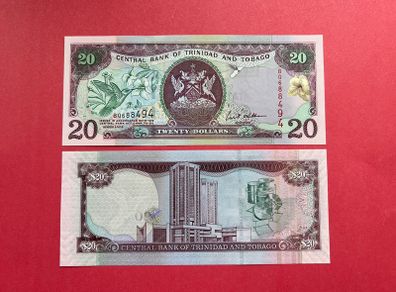 Trinidad & Tobago. 20 Dollars. 2002.  ( Uncirculated )