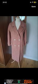 Beautiful 100% wool coat apricot size S