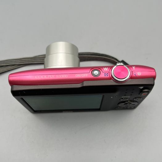 Nikon Coolpix S3300 16.0MP Compact Digital Camera Pink Tested Full Kit
