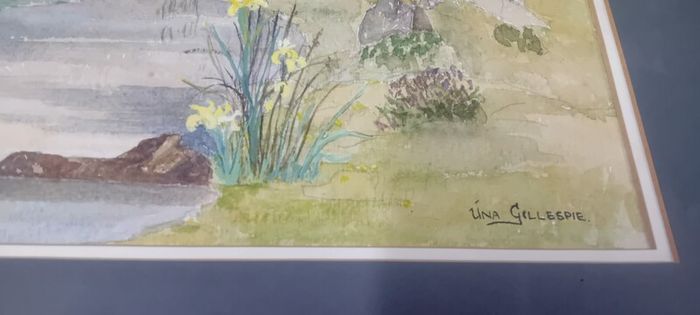 Original Una Gillespie "Clifden"Watercolour