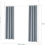 Floor to Ceiling Blackout Curtain with Metal Telescopic Poles Image 5