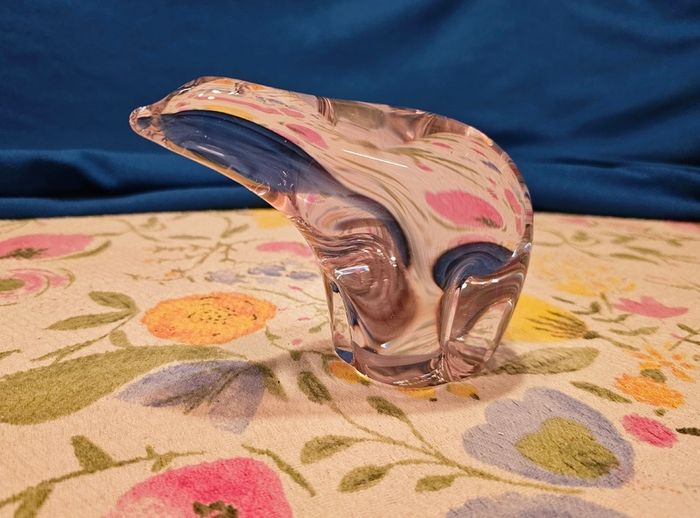 Vintage Wedgwood Crystal Glass Polar Bear Paperweight ,Ornament,