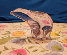 Vintage Wedgwood Crystal Glass Polar Bear Paperweight ,Ornament,