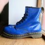 Dr Martens Blue Boots 1460W Size 6(39) Image 2