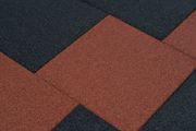Fall Protection Tiles 18 pcs Rubber 50x50x3 cm Black