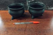 Ceramic Skillet 3 leg pot Ornaments