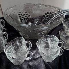 Vintage Romance Brand Punch Bowl Set