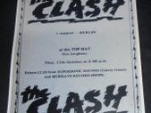 THE CLASH Top Hat Dun Laoghaire Dublin Ireland 12th Oct.1978 concert poster