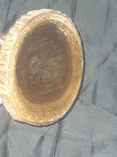 A Beautiful Vintage Wooden Vase made from a single piece of wooden log has been carefully turned on a lathe to create this urn shaped vase. Original bark details remain around the base