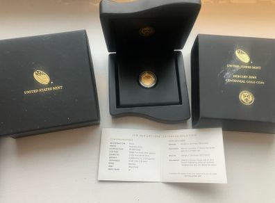 Mercury dime gold