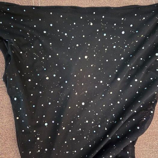 Elegant glitter drop shoulders party dress, size 10
