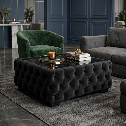 Chesterfield Coffee Table Rectangle 83x63x45