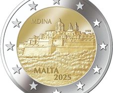 Malta 2 Euro Commemorative Coin 2025 - Mdina. UNCIRCULATED.