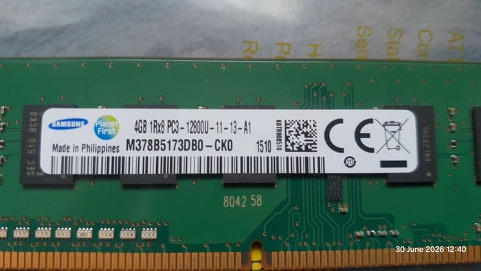 PC Memory RAM DDR3 240 Pin - 4GB stick