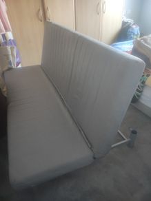Grey click-clack sofa bed