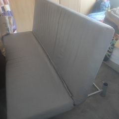 Grey click-clack sofa bed