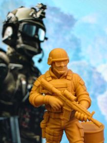 3D Printed Battlefield Soldier Figurine
