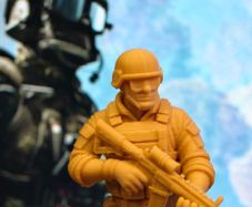 3D Printed Battlefield Soldier Figurine