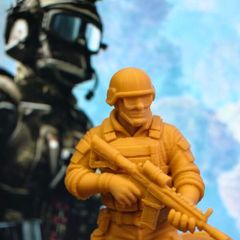 3D Printed Battlefield Soldier Figurine